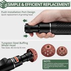 Air Tire Buffer Full Kit - 2500rpm Air Tire Grinder With 40mm 55mm Wheel Head