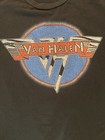 Van Halen Band T Shirt Black Classic Logo Graphic Rock Tee Tultex Size Xl