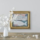 Melinda Kirkpatrick New England Folk Art Painting - Whale   Ship  American Flag
