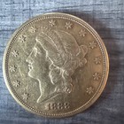 1888-s   20 Liberty Head Double Eagle United States Gold Coin