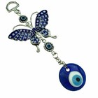 Turkish Blue Evil Eye With Butterfly Home Office Wall Or Car Hanging Amulet 1