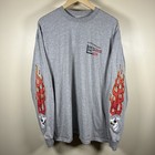 Vintage Y2k Harley Davidson Biker T Shirt Flame Long Sleeve Size 2xl - Lot Of 3