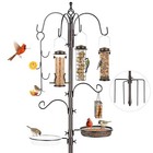 Bird Feeding Station Kit Pole Wild Bird Feeder Hanging Planter Hanger 94 Inch