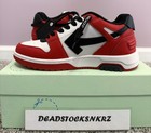 Off-white Out Of Office Low Top Red Black Omia189f22lea0012510 Sz  39eu 6m 7 5w
