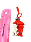 Vintage 1980s Charm Boy And Girl With Umbrella For Bell Charms Clip On Necklace