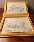 2 Framed Art Bible Verses Psalm 104 31   23 2  1985 Homco Resin Nursery Children