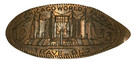 1933 Chicago World s Fair Travel Building Elongated Cent Pressed Penny Souvenir