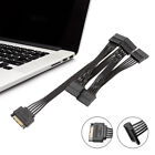 2 usa Sata Power 15 Pin 1 Male To 5 Female Splitter Hard Drive Cable For Hdd Ssd