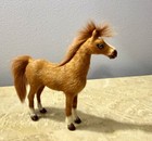 Vintage Real Fur Horse Figurine Toy Decor Collectable Great Condition 5x5     Cute