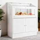 Wood Hamster Cage Small Animal Cages With Storage Cabinet  Ventilated Visual