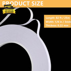 3mmx25m 2 Rolls Thin Double Sided Tape White Strong Adhesive Mounting Tape For M