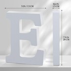 White Wooden Letters 8 Inch For Wall Decor large Unfinished Wood 8 Inch  E 