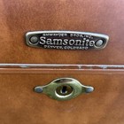 Vintage Samsonite Streamlite Shwayder Bros Train Case Brown Leather Mirror 4612