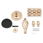 10pc 24  Tall Gold Iron Crystal Beaded Vases Wedding Party Centerpieces Supplies