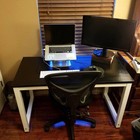 47 24  Inch Computer Table Gaming Laptop Wood Pc Writing Table Office Home Desk