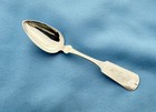 Ca Burr 12 Coin Silver Teaspoons Fiddle Pattern Mono 6 In 215 Gr Excellent
