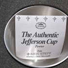 Vintage Kirk Stieff Set Of 4 Pewter Thomas Jefferson Cups 8 Oz Original Box