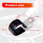 10pcs 3 16  Brake Line Clip Set  Rubber Cushioned Insulated Tube Galvanized Stee