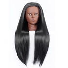 Cosmetology Mannequin Head 28 Inch Hair Mannequin Head With Table Clamp   Syn   