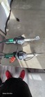 Leister Triac S Industrial Heat Guns Lot Of 2 Green Black With Nozzles