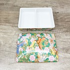 Neiman Marcus Vintage Porcelain Butterfly Floral Trinket Box Japan Divided Tray