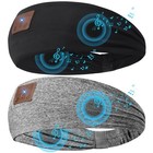 2-pack Sleeping Headphones Wireless Bluetooth 5 4  Headband Black grey