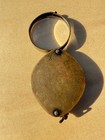 Antique Brass Folding Pocket Magnifying Glass With Pantina    