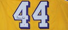 Jerry West Hand Signed Autographed  44 Yellow Jersey Los Angeles Lakers Psa