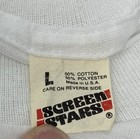 Vtg Lot Of 5 Screen Stars Blank White Ss T Shirts Size Large Single Stitch