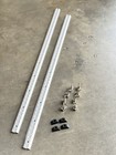2x 48    Anchor L Track Tie Down Point Rails   8 Ring Stud Anchors Van Truck Bed