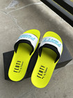 Womens Puma Fenty Surf Slide Black-white-yellow 7 5 New In Box