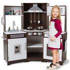 Joyldias Large Wooden Kids Pretend Play Kitchen Set Cooking Toys W lights sounds