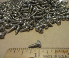 100-n o s  Slotted Round Head Steel Wood Screws  3 8  Long X  5 1 8  Thick Shank