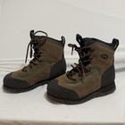 Cabelas Mens Size 8 Ultra Light Felt Soles Fly Fishing Boots Brown Waterproof