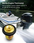 2pcs 50c 122f Outboard Engine Thermostat 3-250hp 2 Stroke Replaces 6e5-12411-00