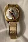 Helbros Vintage Mickey Mouse Watch With Baldwin Stretch Band And Display Box