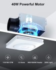 4-in-1 Bathroom Exhaust Fan With Bluetooth Speaker 1800w Dual Heater 160 Cfm Rgb