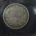 5 Cents 1875h Ld Canada Iccs G-4 Mark Queen Victoria Silver C    Large Date