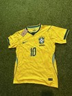 Neymar Jr 10 Player Version Brasil Jersey World Cup 2026 Home Size Medium 