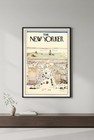 The New Yorker Map Poster         - Iconic Illustration 24x36    Hi-res     Print