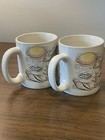 Vtg Myrtle Beach Ceramic Coffee Mugs Lot Of 2 Souvenir Sand   Seashells Retro
