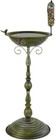 37 Inch Pedestal Bird Bath For Outside Outdoor Metal Bird Bath And Feeder Combo