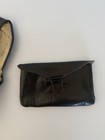 Vintage Brown Leather Foldable Travel Slippers W  Case 1930s 1940s Men   s