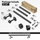 Heavy Duty Curtain Rod 32-60 Inch  1 Inch Adjustable Curtain Rods For Windows 