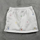 Polo Ralph Lauren Fleece Skirt Toddler Girls 3t White Aop Pony Embroidery