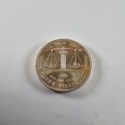 Vintage Silver Trade Unit 1 Troy Oz 999 Fine Silver Round Eagle American Flag
