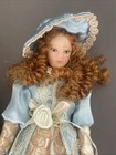Pair Of Vintage Victorian Dollhouse Dolls