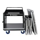 Proreck 8u Road Case 20  Deep Slant Mixer Top Rack Mount Dj Combo With Wheels