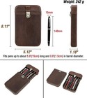 Top Grain Genuine Leather 6 Fountain Pen pencil Tray Case Holder  Handmade Minim