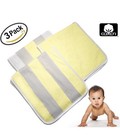 Baby Burp Cloths For Boys And Girls - 3 Pack Large 100  Cotton - Double Layer